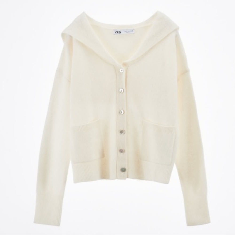 Zara Women's Cream Sweater size M